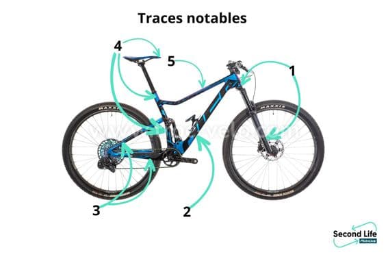 Produit Reconditionné - VTT Tout-Suspendu Kaiser K-One FS Sram XX1 Eagle AXS 12V Bleu/Violet 2021 - 2
