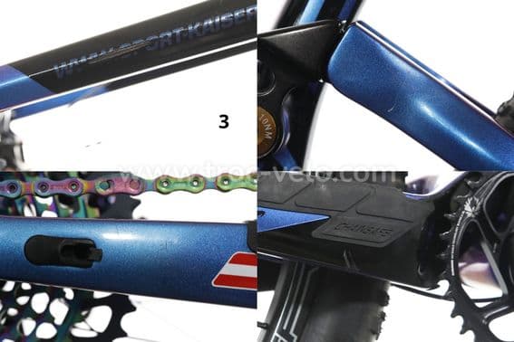 Produit Reconditionné - VTT Tout-Suspendu Kaiser K-One FS Sram XX1 Eagle AXS 12V Bleu/Violet 2021 - 5