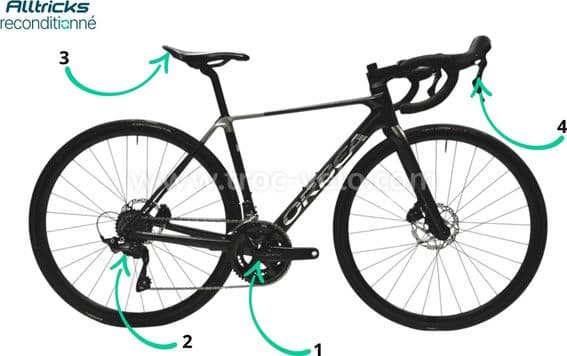 Vélo Route Orbea Orca M30 Shimano 105 12V 2026 Noir T.47 155/162cm - Produit Reconditionné - 6