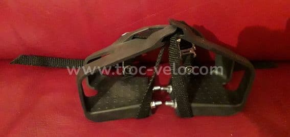 Paire de cale-pieds noir Btwin IU neuf - 2