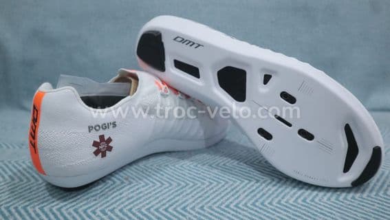 Chaussures vélo DMT POGI’S 2025 – Blanc / Orange fluo – Taille 41 - 2