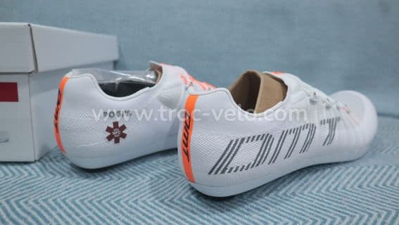 Chaussures vélo DMT POGI’S 2025 – Blanc / Orange fluo – Taille 41 - 3