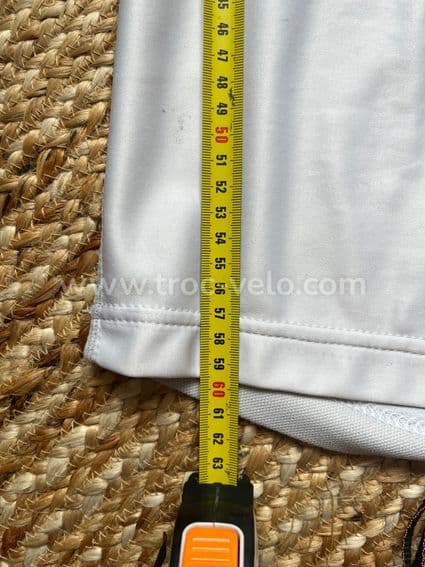T-shirt maillot jersey manches longues windstopper anti coupe vent MYBIKE blanc nacré - 13