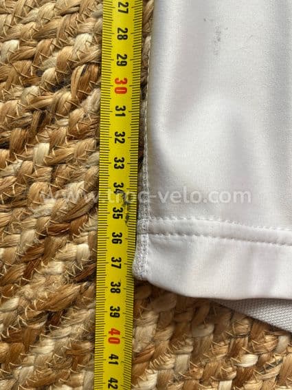 T-shirt maillot jersey manches longues windstopper anti coupe vent MYBIKE blanc nacré - 15