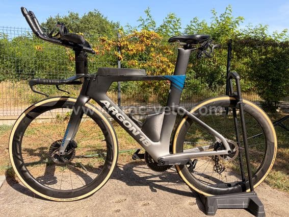 Argon 18 E-118 Tri+ L – Ultegra Di2 – Rotor PM – Roval CL50 – Full Race - 8