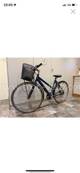 Vélo Mixte Rétro Type Vtc Centurion Modèle Discovery avec Panier Fixe Cadre en Aluminium Taille L - 1