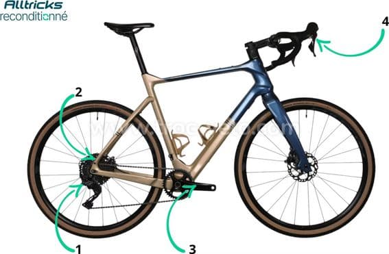 Vélo Gravel Bianchi Aracadex Shimano GRX 11V T.XL 185/193cm 2022 - Produit Reconditionné - 4