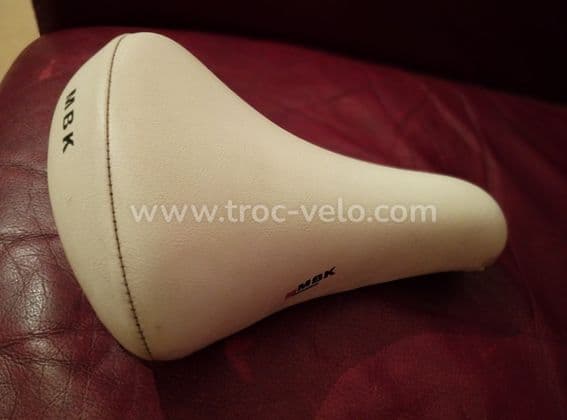 Selle Mbk blanche confort vintage a ressort en Bé - 4