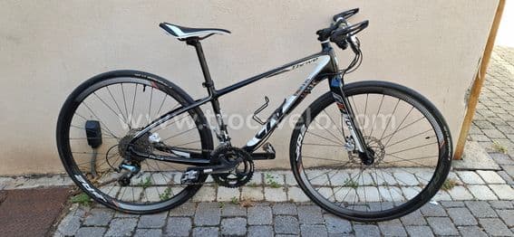 Vélo route Femme cadre carbone cintre droit frein à disque taille XS - 1