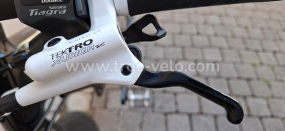 Vélo route Femme cadre carbone cintre droit frein à disque taille XS - 10
