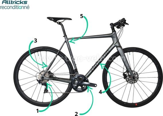 Vélo Route Origine Axxome GT32 Shimano Ultegra 11V 2020 Gris T.L 179/186cm - Produit Reconditionné - 4