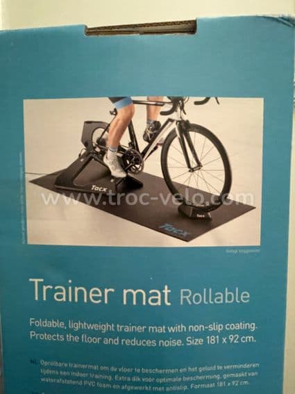 Ensemble home trainer Tacx Flux S Smart, tapis et support de roue avant - 3