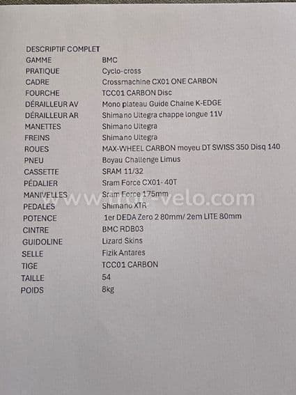 2 BMC CROSS MACHINE CX01 - 10